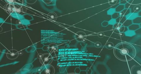 abstract digital matrix with data connections network - Download Free Stock Images Pikwizard.com