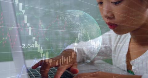 Child Learning Technology With Globe and Data Visualization - Download Free Stock Images Pikwizard.com