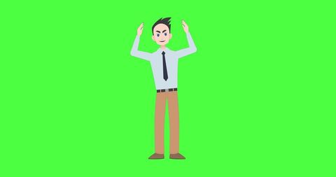 illustration of man gesturing on green screen with copy space - Download Free Stock Images Pikwizard.com