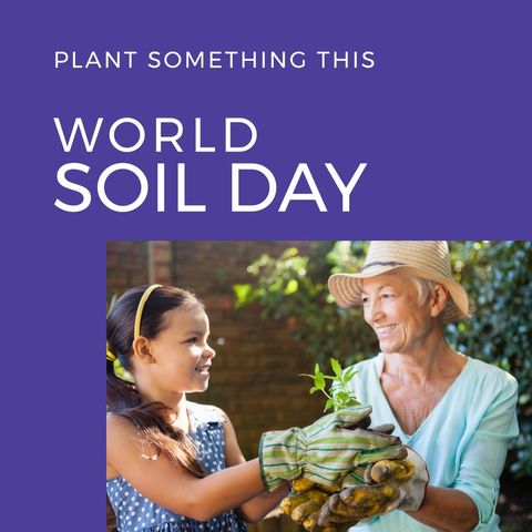grandmother and granddaughter embracing world soil day with planting - Download Free Stock Templates Pikwizard.com