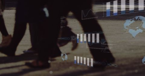 Data analytics and technology overlay with street walkers