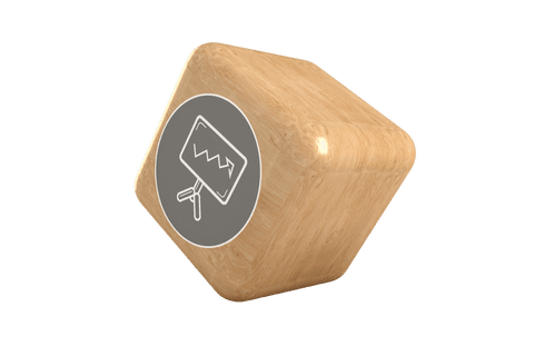 Transparent Wooden Cube with Graph Icon for Business Use - Download Free Stock Videos Pikwizard.com