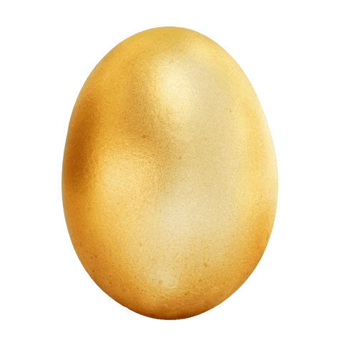 golden egg illustration on transparent background - Download Free Stock Videos Pikwizard.com