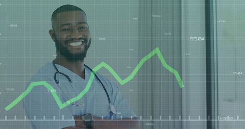 Confident Medical Professional Analyzing Data Trends