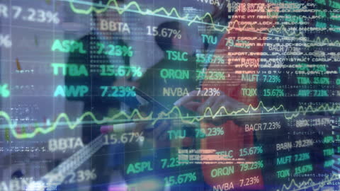Dynamic Stock Market Screen Reflecting Global Financial Trends
