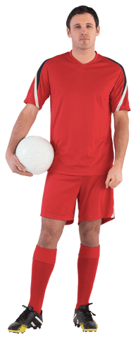 Transparent Football Player Standing With Ball - Download Free Stock Videos Pikwizard.com