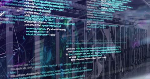 Digital Data Processing Over Computer Servers Network - Download Free Stock Images Pikwizard.com