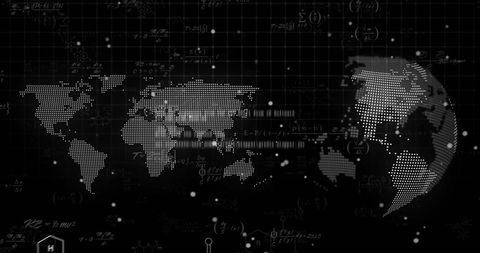 Global Data Processing and Digital Network Visualization - Download Free Stock Images Pikwizard.com