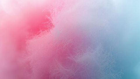 Delicate Cotton Candy Fibers Macro Soft Pink to Blue Gradient Abstract Background