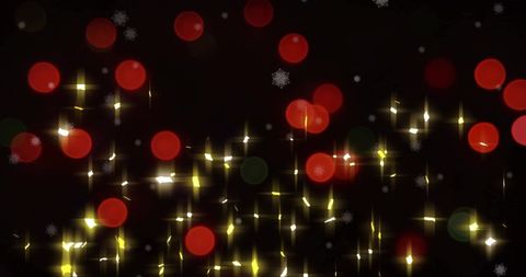 Sparkling Lights and Red Orbs on Black Background Celebration - Download Free Stock Images Pikwizard.com