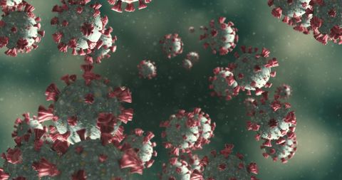 Floating Coronavirus Cells Conceptual Art Pandemic Theme - Download Free Stock Images Pikwizard.com