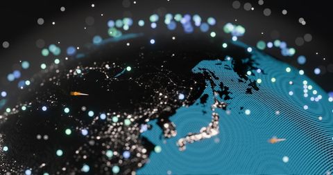 Global Networking Concept with Glowing Blue Mesh - Download Free Stock Images Pikwizard.com