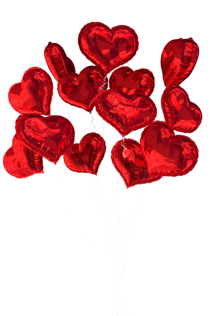 Red Shiny Heart Balloons on Transparent Background Isolated for Valentine's Day - Download Free Stock Videos Pikwizard.com