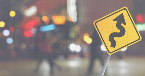 Merging Financial Data with Urban Street Sign - Download Free Stock Images Pikwizard.com