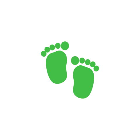 child's green footprints digital illustration on transparent background - Download Free Stock Videos Pikwizard.com