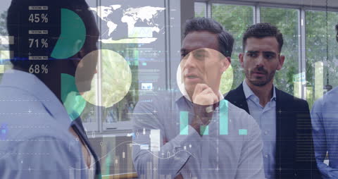 Detailed Stock Monitoring with Diverse Business Team