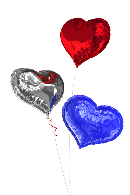 Colorful Heart-Shaped Balloons on Transparent Background - Download Free Stock Videos Pikwizard.com