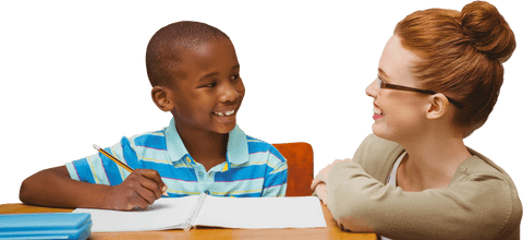 Teacher and Student Sharing Educational Bond on Transparent Background - Download Free Stock Videos Pikwizard.com