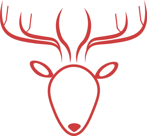 red outline deer silhouette with transparent background - Download Free Stock Videos Pikwizard.com