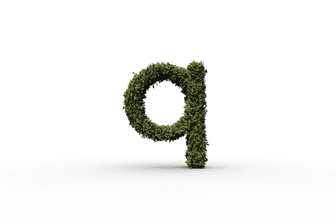 Transparent Illustration of Letter Q Made of Green Leaves - Download Free Stock Videos Pikwizard.com
