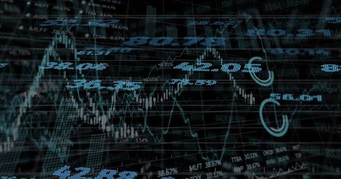 Digital Data Flow Representing Financial Statistics - Download Free Stock Images Pikwizard.com