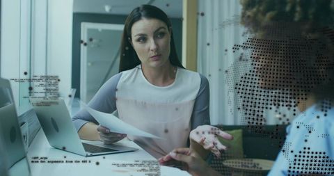 Corporate Meeting: Presenting Ideas in Modern Office Environment