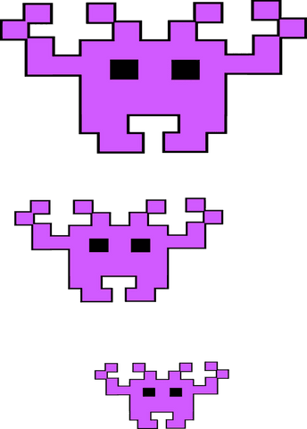 Stacked Antlered Magenta Creatures Pixel Art on Transparent Background - Download Free Stock Videos Pikwizard.com