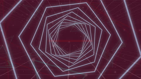 Mesmerizing Endless Geometric Tunnel Illusion