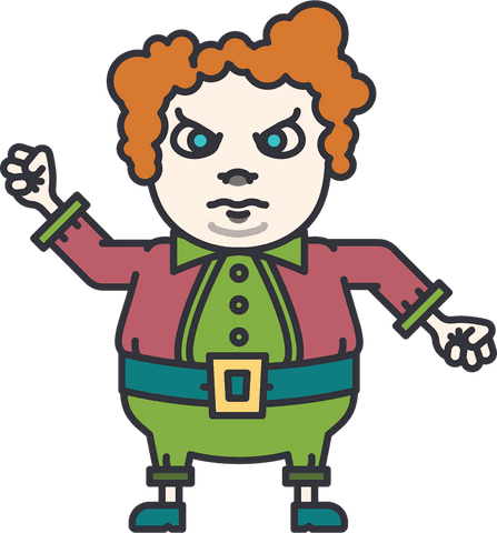 angry cartoon character with transparent background - Download Free Stock Videos Pikwizard.com