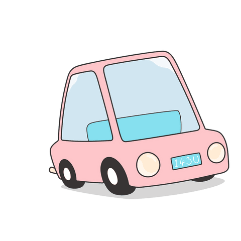 transparent cute pink car illustration with modern design - Download Free Stock Videos Pikwizard.com