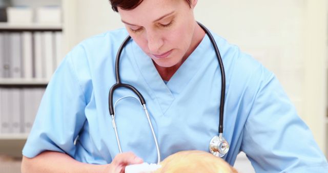 Nurse Providing Medical Care to Elderly Patient - Download Free Stock Images Pikwizard.com