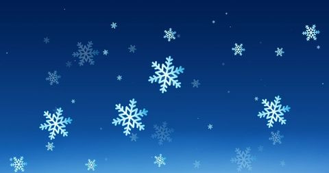 Falling Snowflakes Over Blue Holiday Background - Download Free Stock Images Pikwizard.com