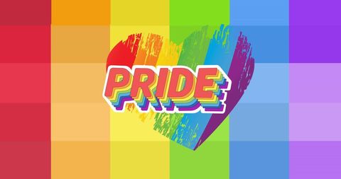 Vibrant Pride Heart with Rainbow Gradient - Download Free Stock Images Pikwizard.com