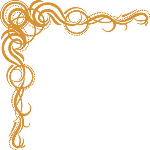 ornate golden corner flourish with filigree frame on transparent background - Download Free Stock Videos Pikwizard.com