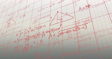 Mathematical Equations and Diagrams on Abstract Grid Background - Download Free Stock Images Pikwizard.com