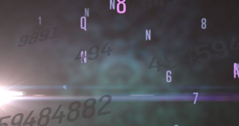 abstract digital interface with floating numbers and letters - Download Free Stock Images Pikwizard.com