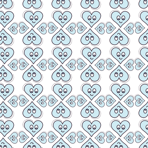 Cute Happy Hearts Pattern on Transparent Background - Download Free Stock Videos Pikwizard.com