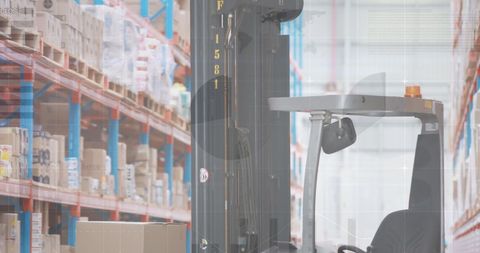 Innovative Warehouse with Data Overlay Technology - Download Free Stock Images Pikwizard.com