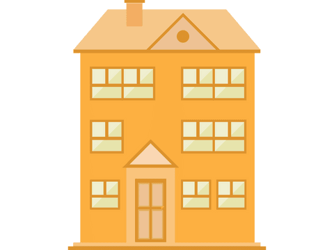 yellow building elevation on transparent background for design projects - Download Free Stock Videos Pikwizard.com