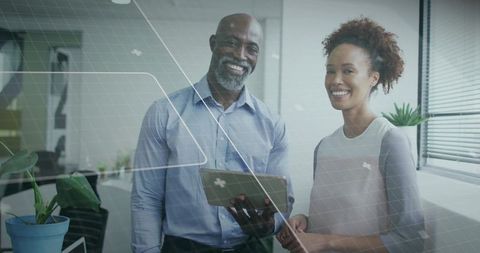 Business Professionals Exploring Digital Innovation in Office