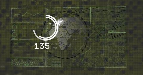 Futuristic Global Data Analysis and Mapping Interface - Download Free Stock Images Pikwizard.com