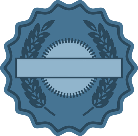 Blue Circular Label Design with Barley on Transparent Background - Download Free Stock Videos Pikwizard.com