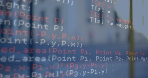 Code Overlay on People Highlights Data Processing Concept