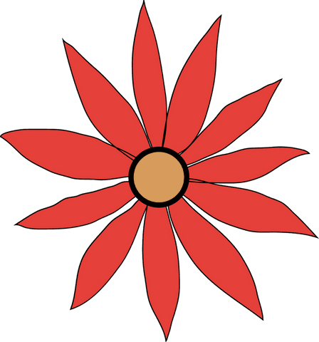 vibrant red flower illustration on transparent background - Download Free Stock Videos Pikwizard.com