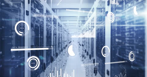 Data Processing Animation Over Cloud Computing Servers