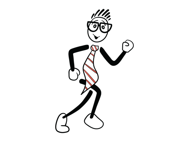 Cheerful Business Character with Tie on Transparent Background - Download Free Stock Videos Pikwizard.com