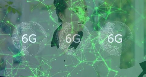 Business Professional Envisioning Future 6G Technology with Digital Overlay