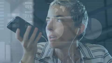 Global Communication and Business Progress Concept