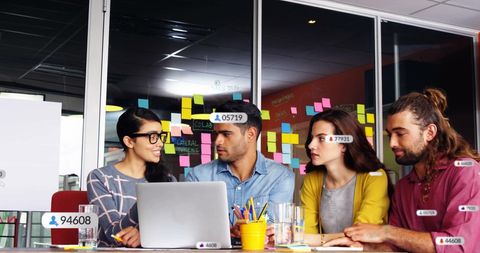 Diverse Colleagues Collaborating on Digital Marketing Strategy