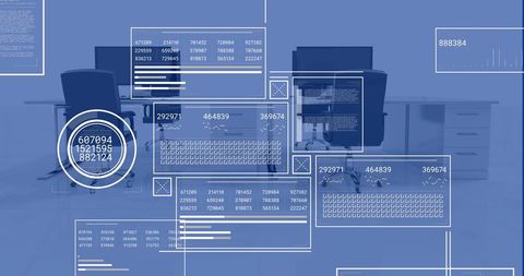 Digital Financial Data Processing in Modern Office Setup - Download Free Stock Images Pikwizard.com